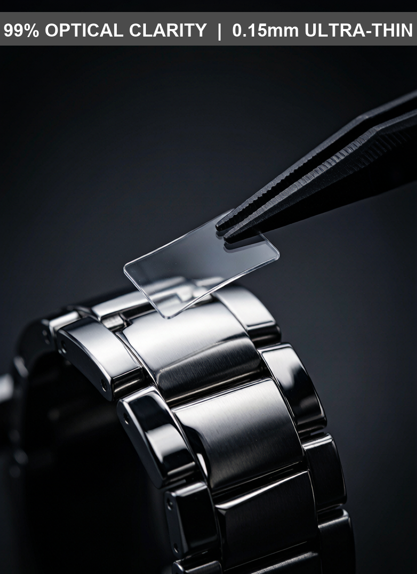 Watch Protection Film Deluxe Kit — 2 Full Sets for 41mm Dive Watches | Crystal, Bezel, Case & Clasp Coverage